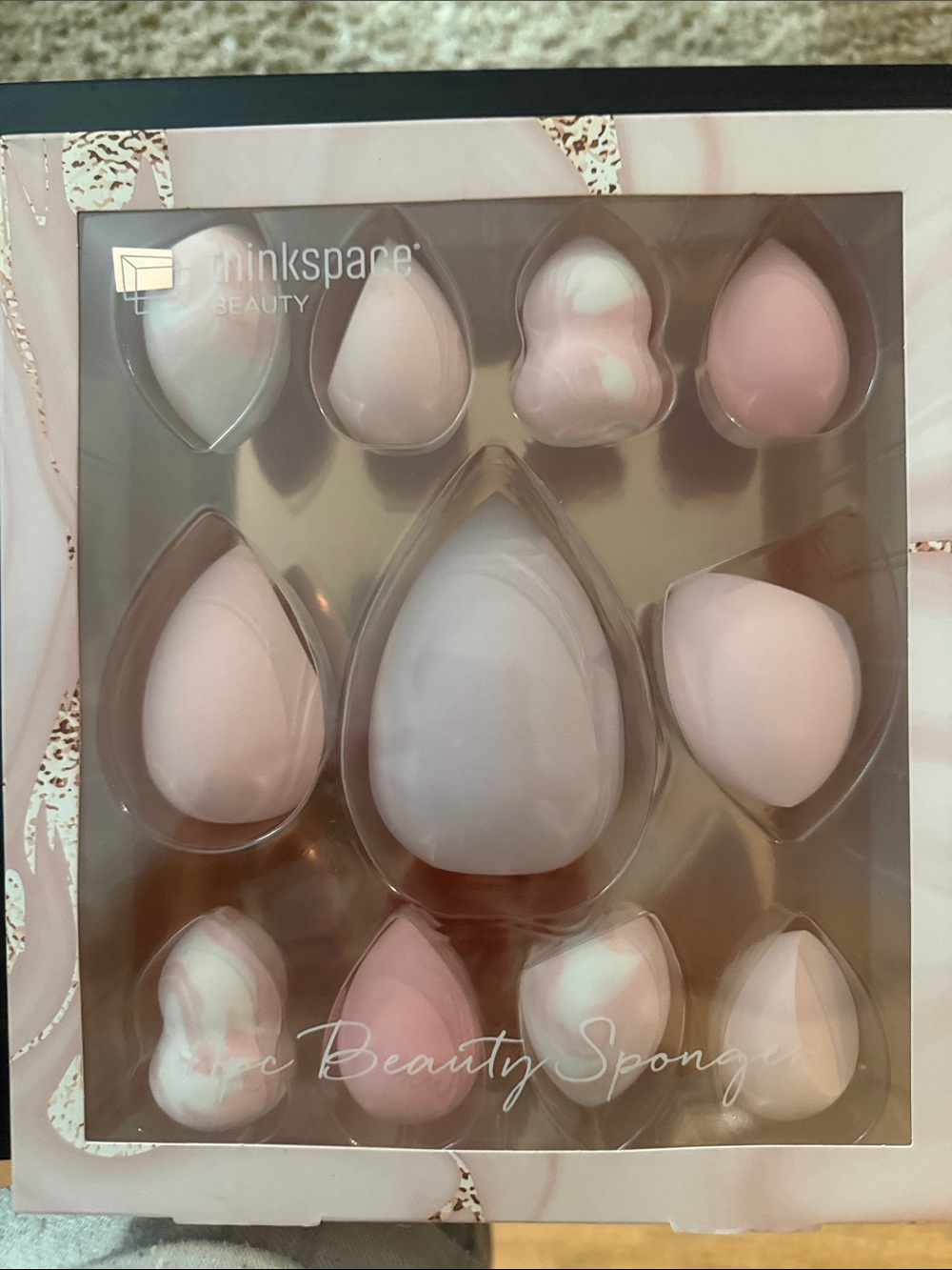 Minkspark Beauty Pink Makeup Sponge Set - 11-Piece